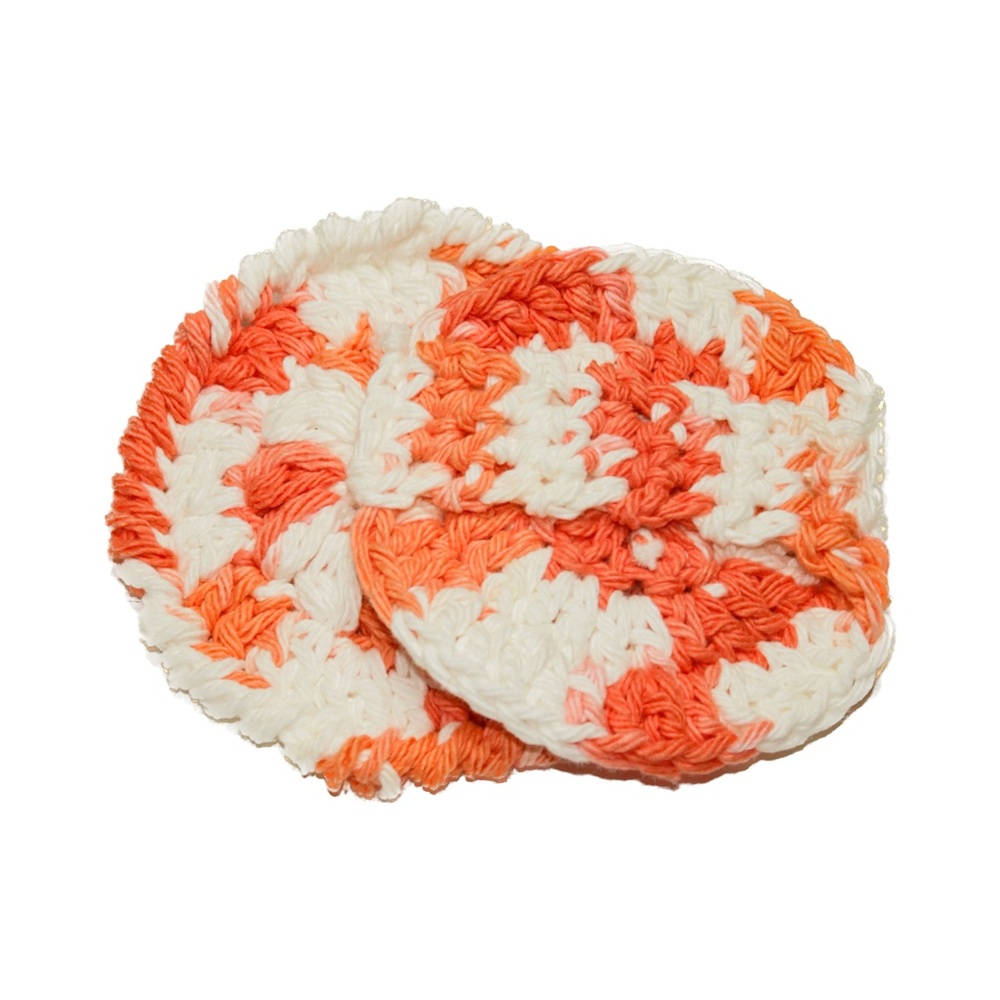 100% Cotton Reusable Crocheted Facial Scrubbies (set of 10)